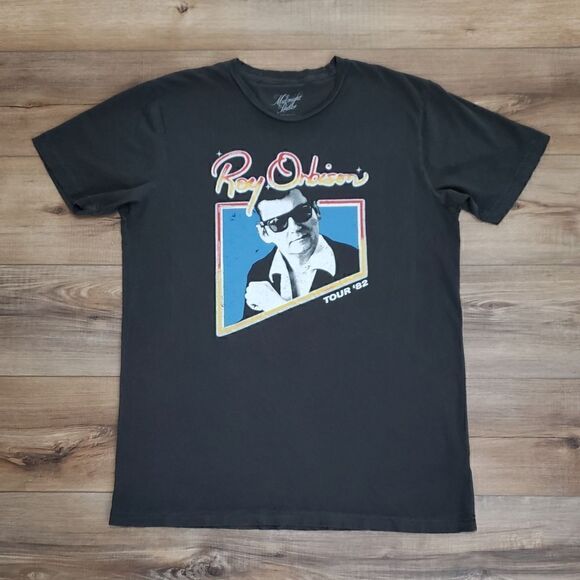 NWOT Midnight Rider Roy Orbison Photo Tour '82 Graphic Unisex Tee Size Large - Picture 5 of 10